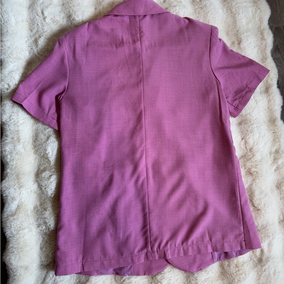 Pomelo brand Women's Pink Short Sleeve Blazer ( size S ) - Picture 15 of 15